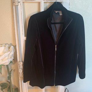 Chico's Black Velvet Jacket